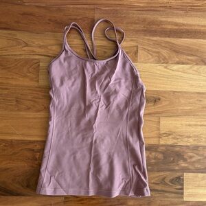 Lululemon Athletica Mauve Fitted Camisole Sports Tank